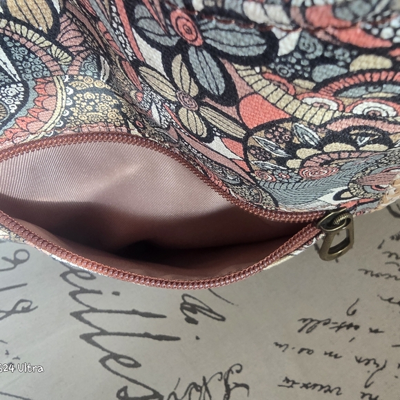 Sakroots Roma Owl Floral Shopper Tote NWT with Owl bag Charm - Picture 12 of 16